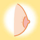 乳頭が小さいイラスト