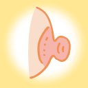 乳頭が大きいイラスト