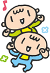 双子ちゃんイラスト