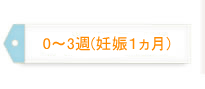 0～3週（妊娠１ヵ月）