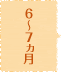6～7ヵ月