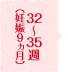 32～35週（妊娠9ヵ月）
