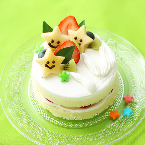 リンゴのおほしさまケーキ