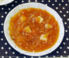 お豆とキャベツのトマト煮込み